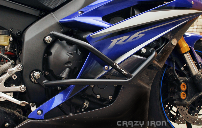 CRAZY IRON エンジンガード YZF-R6 (06-16)