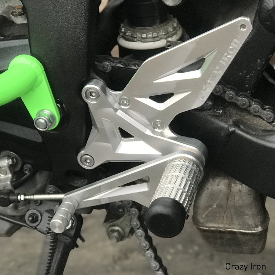 CRAZY IRON スタント用 アルミステップ STYLE2 ZX-6R (09-18)