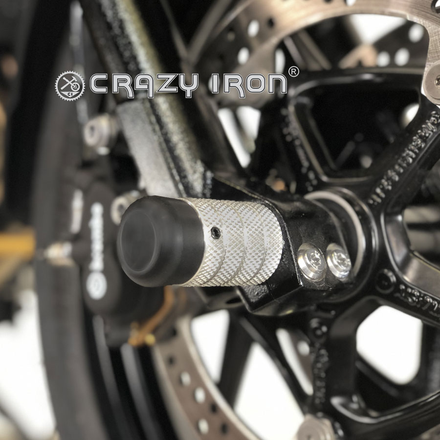 CRAZY IRON スタント用 フロントアクスルスライダー F750GS (17-)