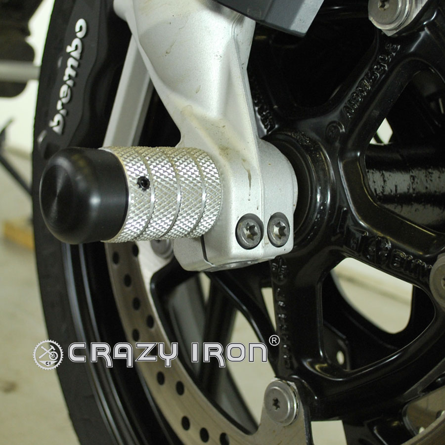 CRAZY IRON スタント用 フロントアクスルスライダー F800R F900R F900XR