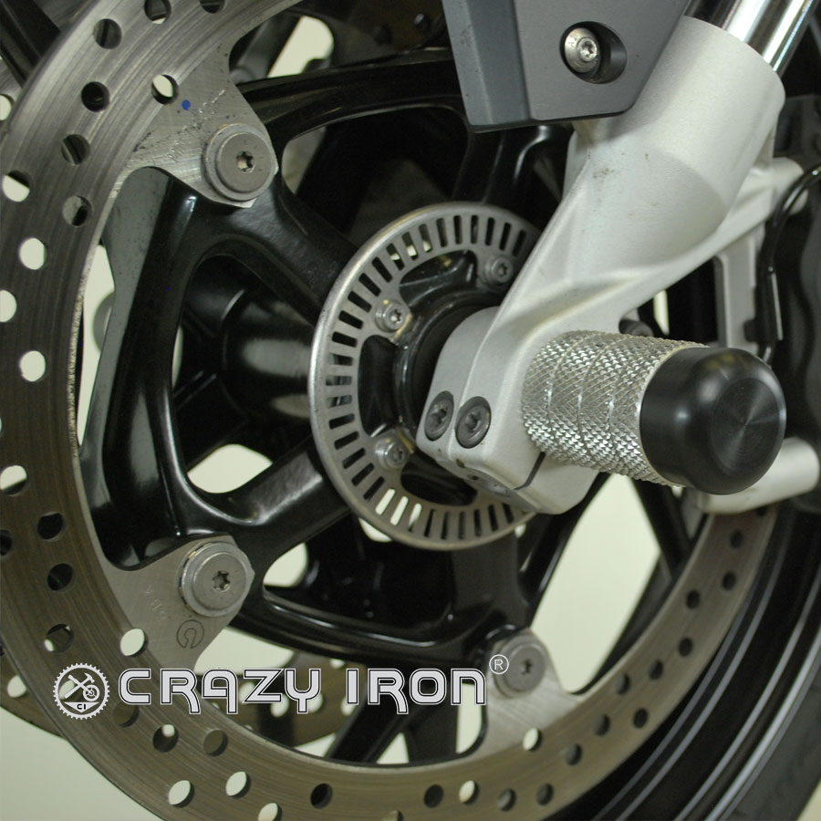 CRAZY IRON スタント用 フロントアクスルスライダー F800R F900R F900XR