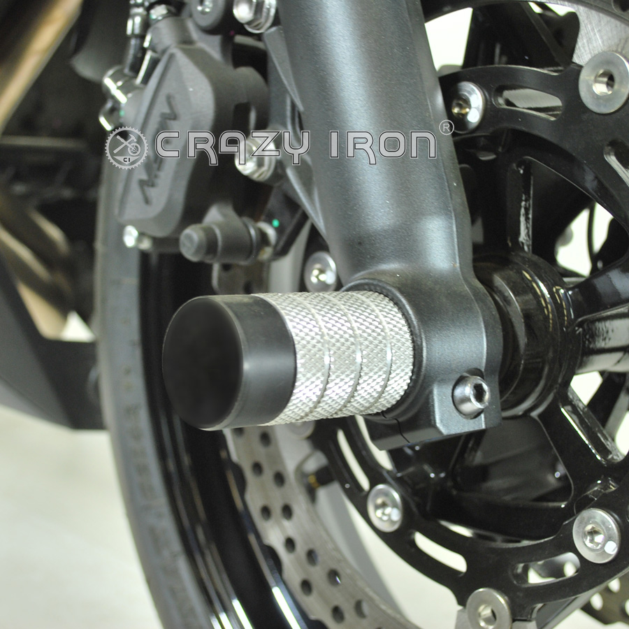 CRAZY IRON スタント用 フロントアクスルスライダー Ninja 650 Z650