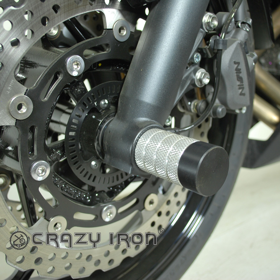 CRAZY IRON スタント用 フロントアクスルスライダー Ninja 650 Z650