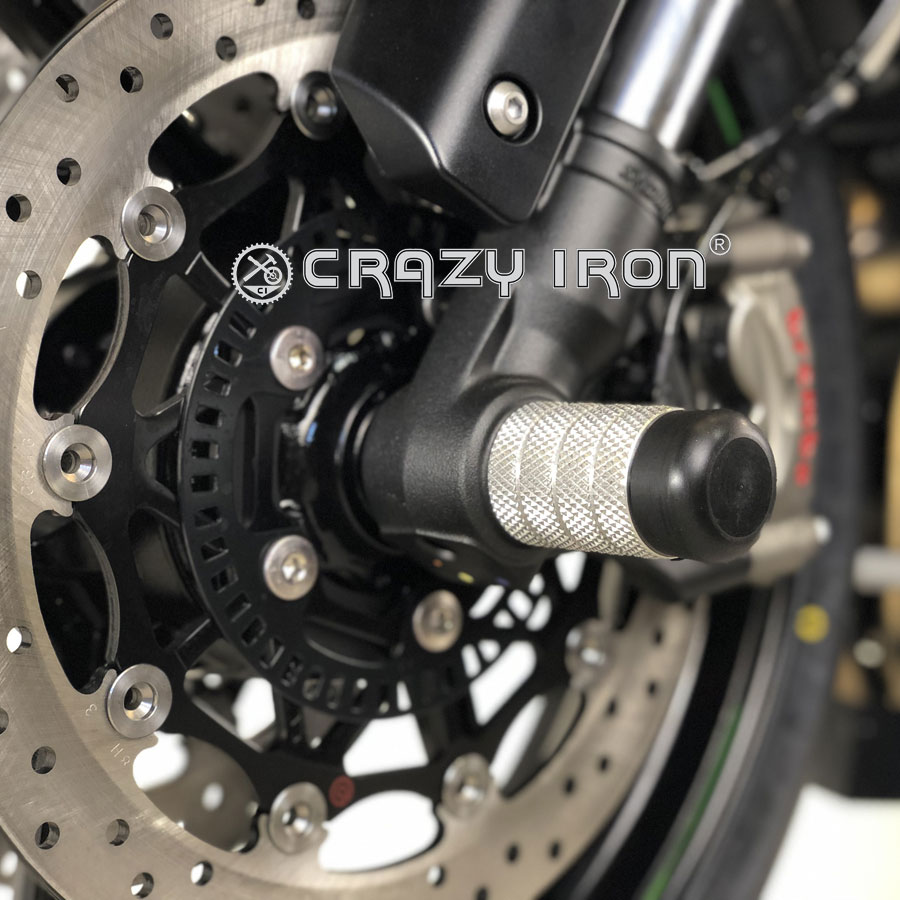 CRAZY IRON スタント用 フロントアクスルスライダー Z1000 (14-)