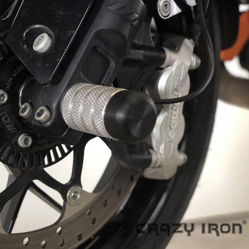 CRAZY IRON スタント用 フロントアクスルスライダー KTM DUKE 690 SMC 690