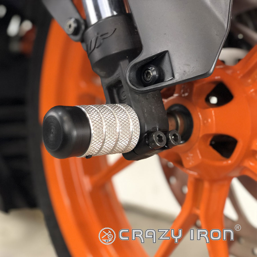 CRAZY IRON スタント用 フロントアクスルスライダー KTM DUKE RC 125 RC200 RC250 RC390