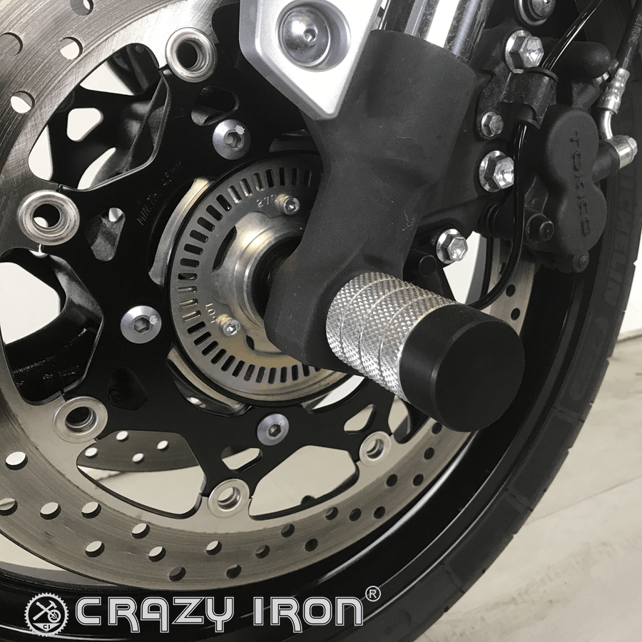 CRAZY IRON スタント用 フロントアクスルスライダー GSR750