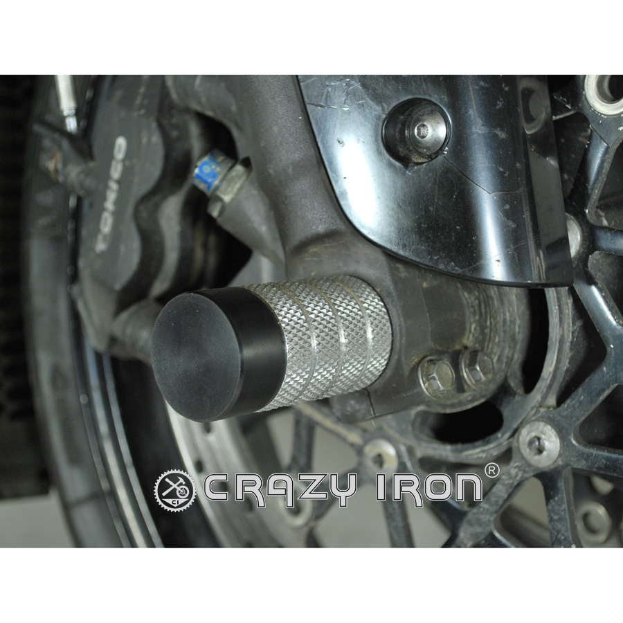 CRAZY IRON スタント用 フロントアクスルスライダー GSX-R1000 (05-08)