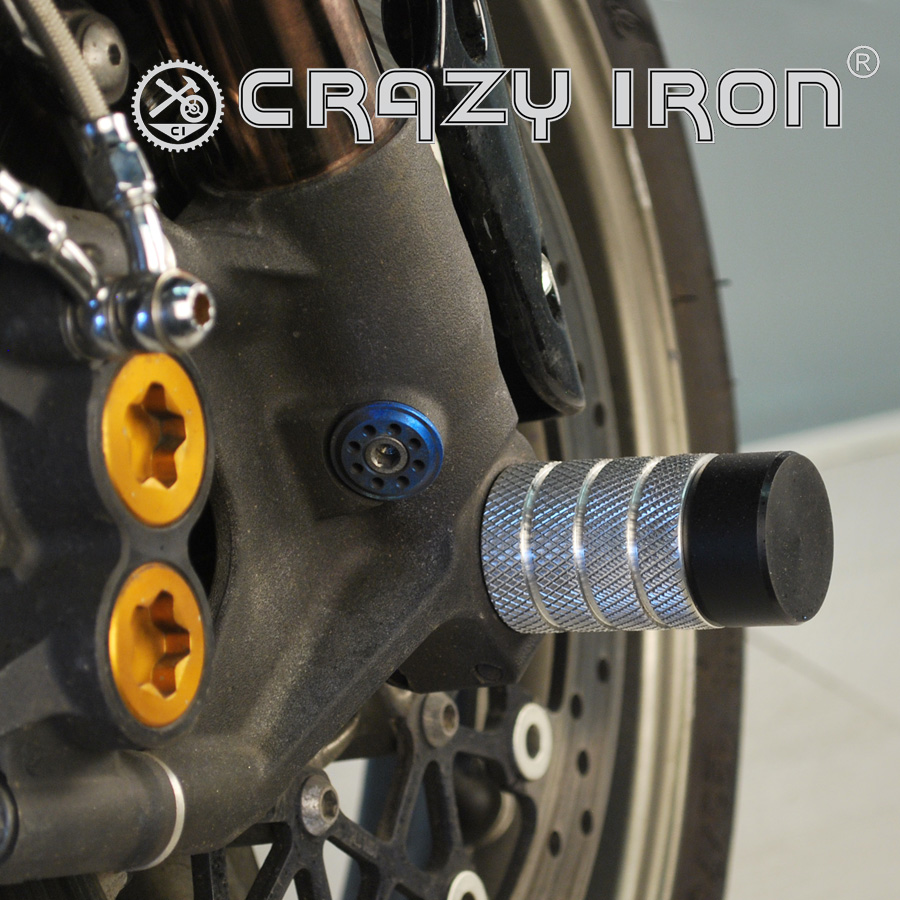 CRAZY IRON スタント用 フロントアクスルスライダー GSX-R1000 (09-11)