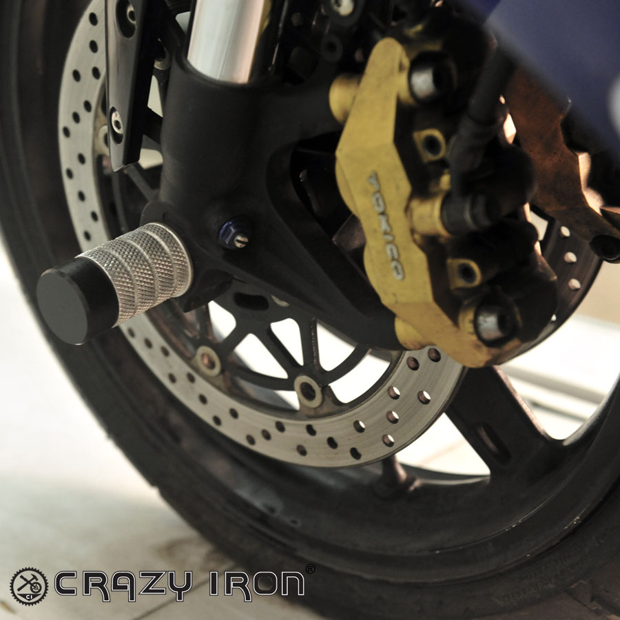 CRAZY IRON スタント用 フロントアクスルスライダー GSX-R600 GSX-R750 (04-05)