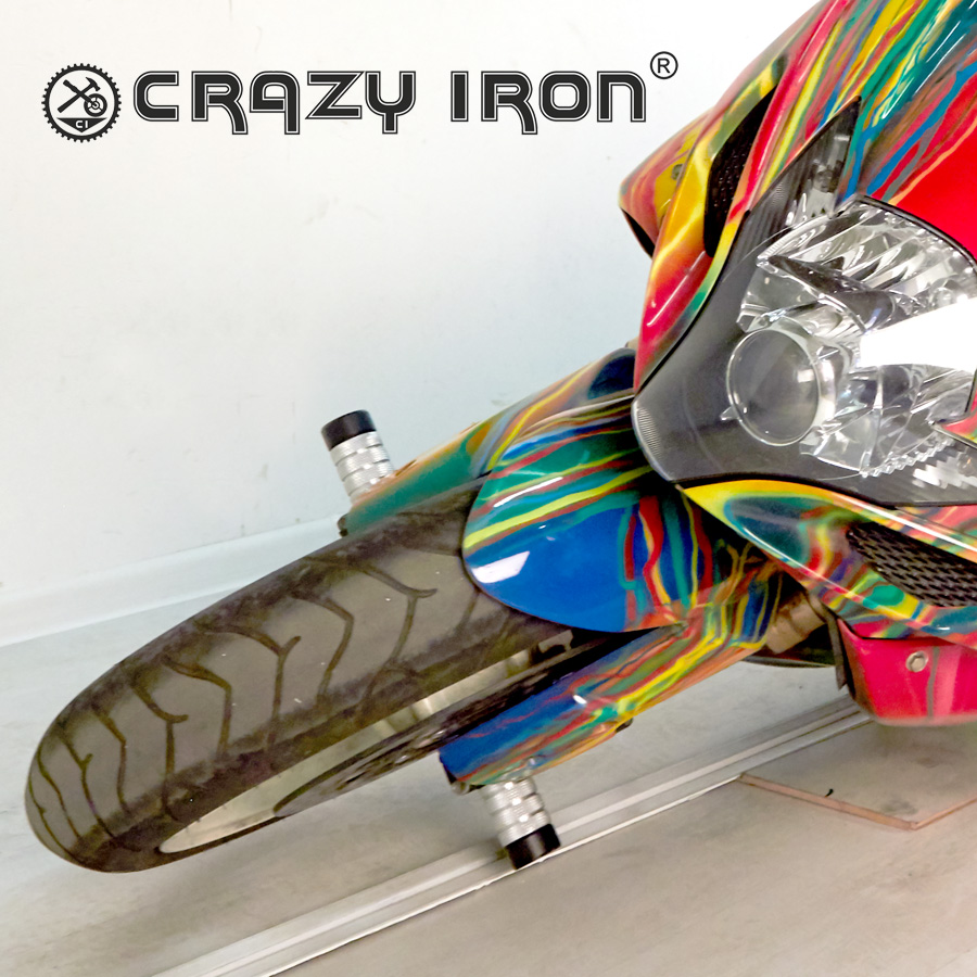 CRAZY IRON スタント用 フロントアクスルスライダー GSX-R600 GSX-R750 (06-10)
