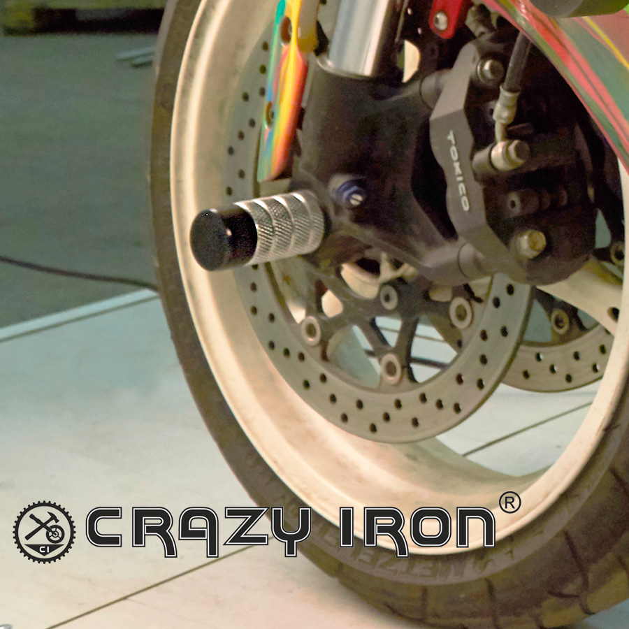 CRAZY IRON スタント用 フロントアクスルスライダー GSX-R600 GSX-R750 (06-10)