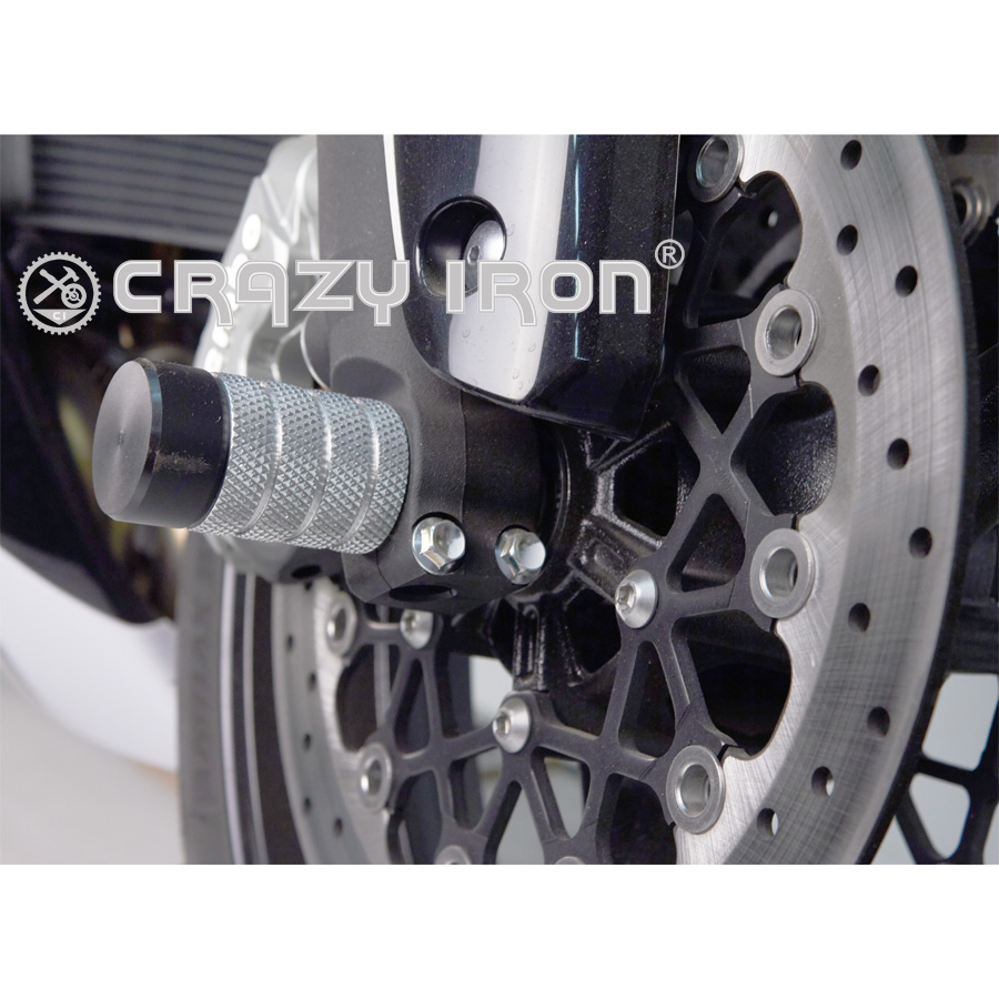 CRAZY IRON スタント用 フロントアクスルスライダー GSX-R600 GSX-R750 (11-)