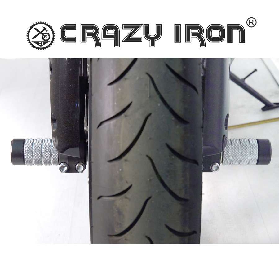 CRAZY IRON スタント用 フロントアクスルスライダー GSX-R600 GSX-R750 (11-)