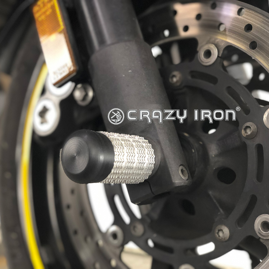 CRAZY IRON スタント用 フロントアクスルスライダー FZ6S FZ6N (04-09)