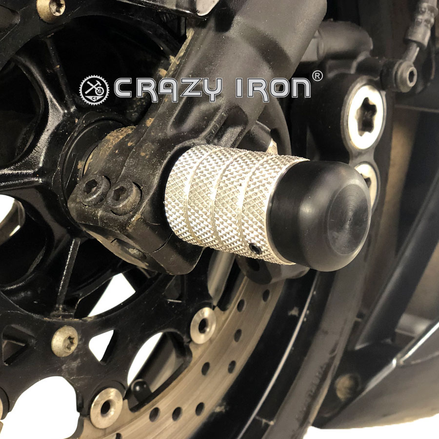 CRAZY IRON スタント用 フロントアクスルスライダー YZF-R1 (04-14)