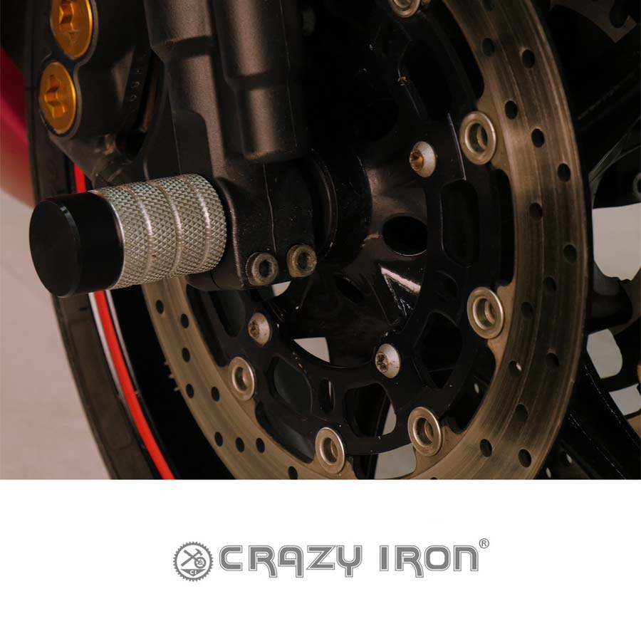 CRAZY IRON スタント用 フロントアクスルスライダー YZF-R6 (06-16)