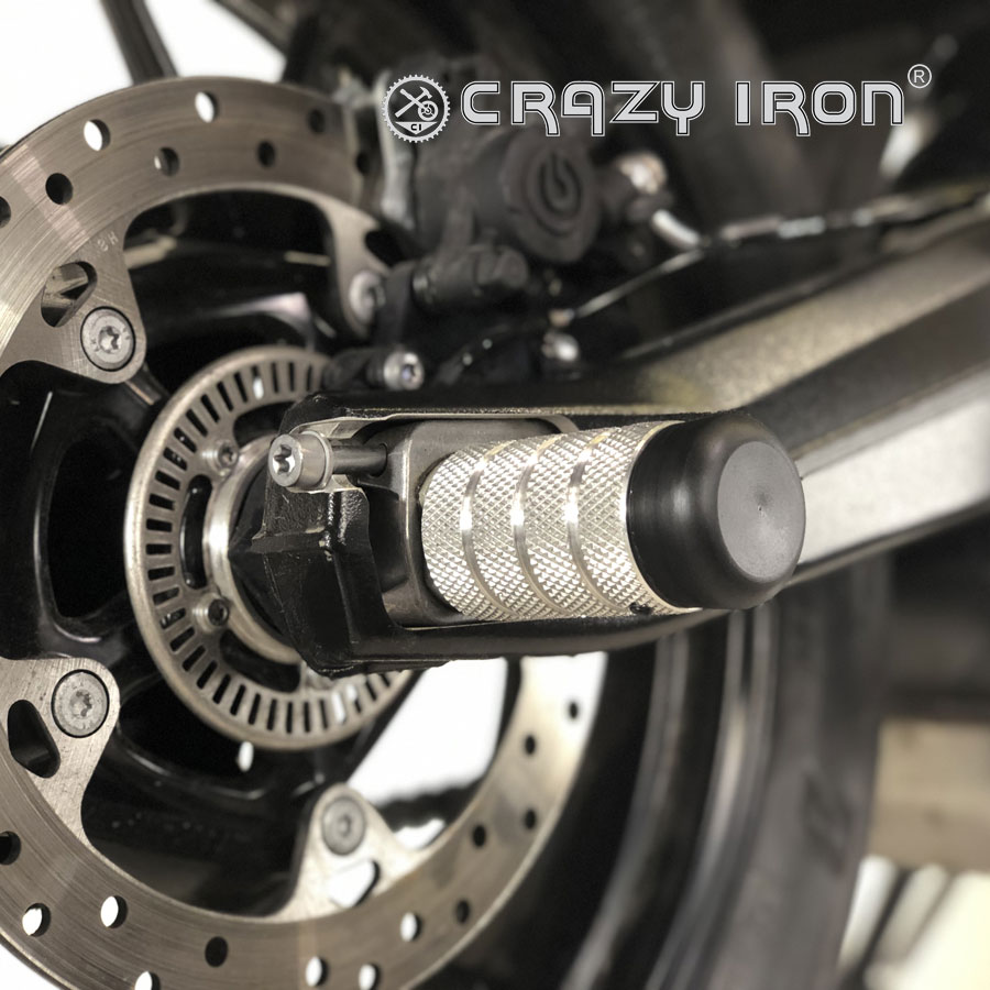 CRAZY IRON スタント用 リア アクスルスライダー F750GS (17-)