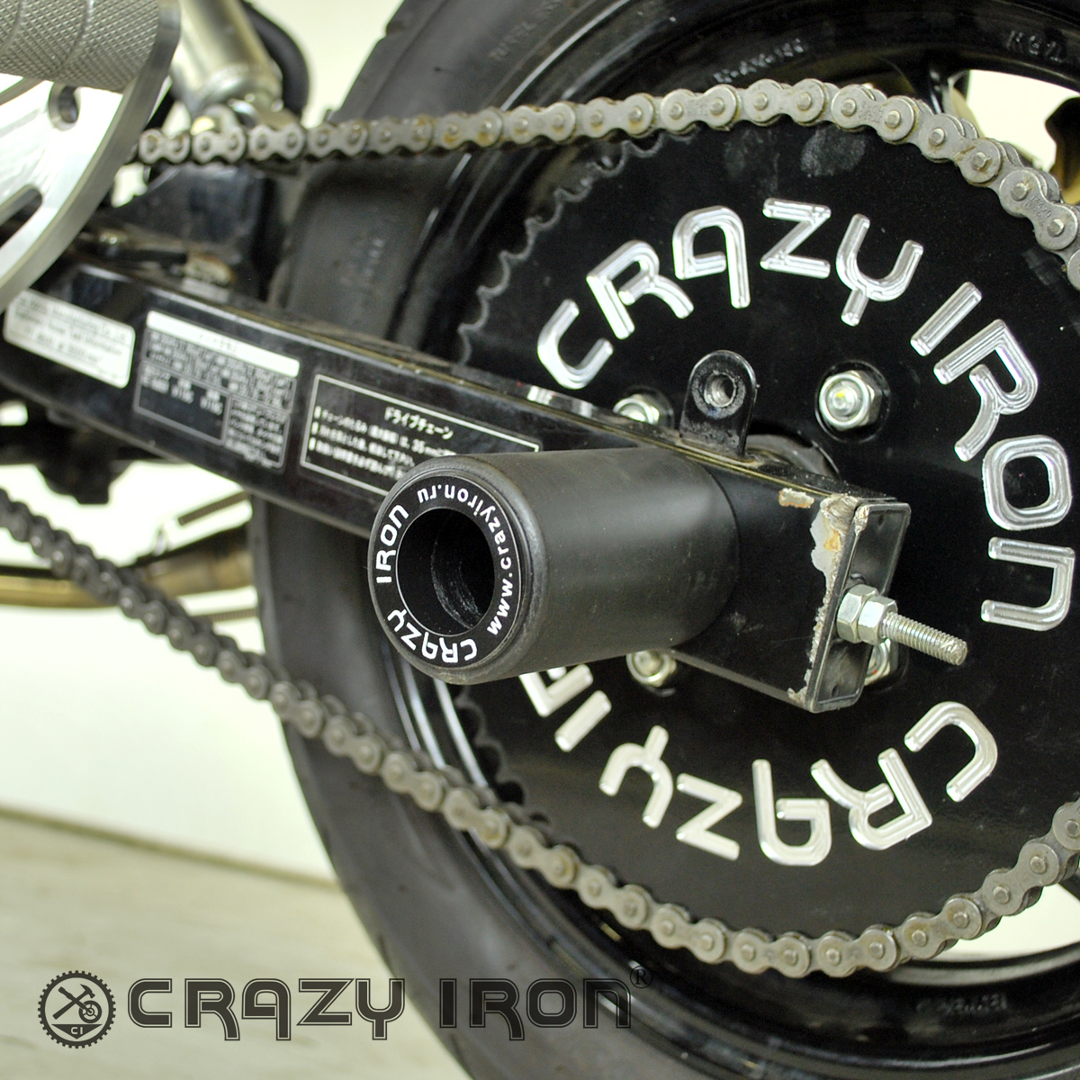 CRAZY IRON スタント用 リア アクスルスライダー GROM MSX125 (13-20)