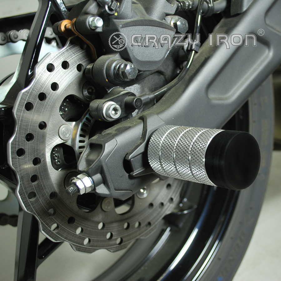 CRAZY IRON スタント用 リア アクスルスライダー Ninja 650 Z650 (17-20)