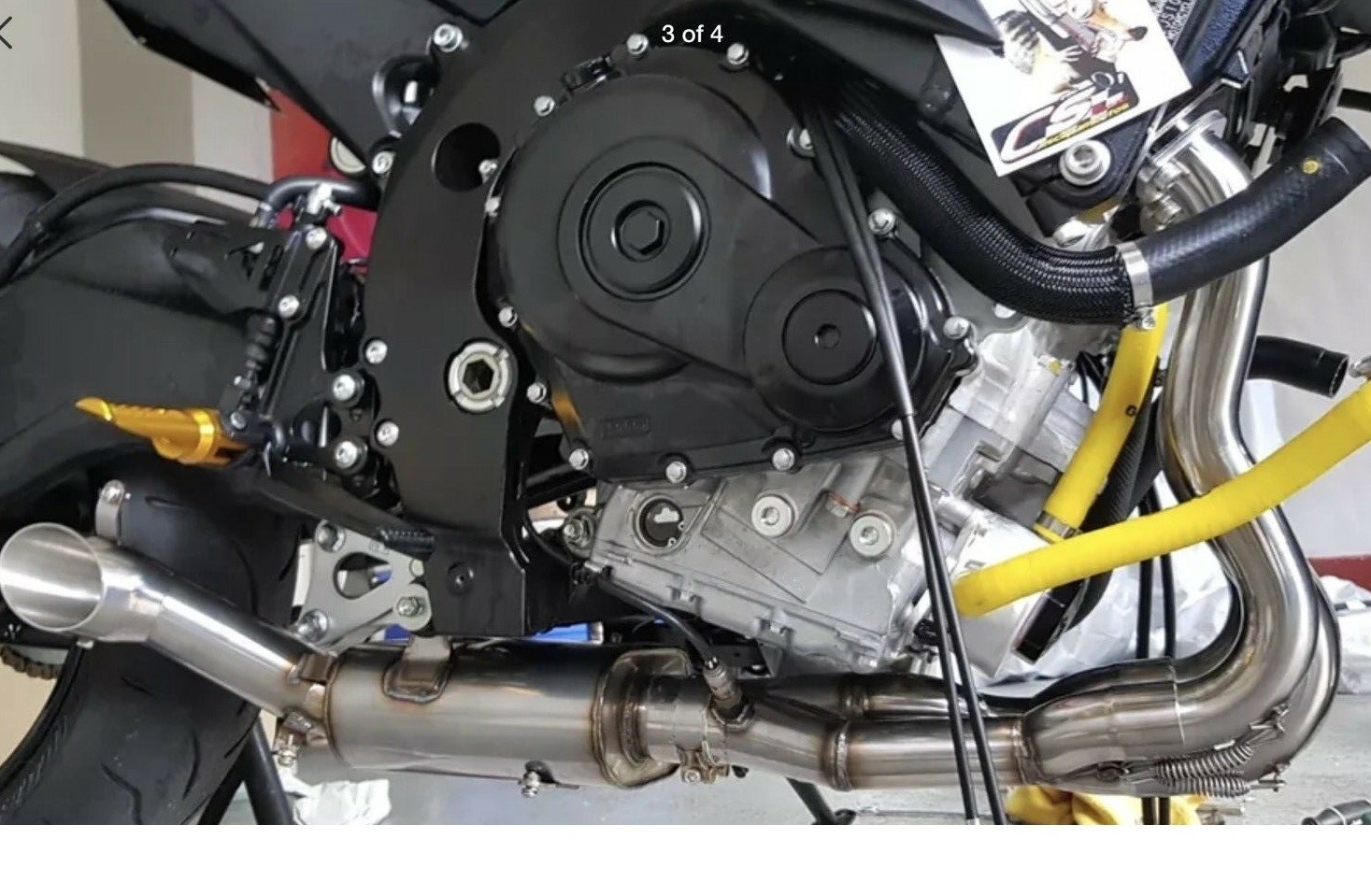 CS Racing アンダーマウントフルエキゾースト マフラー GSX-R600/GSX-R750 (11-16)