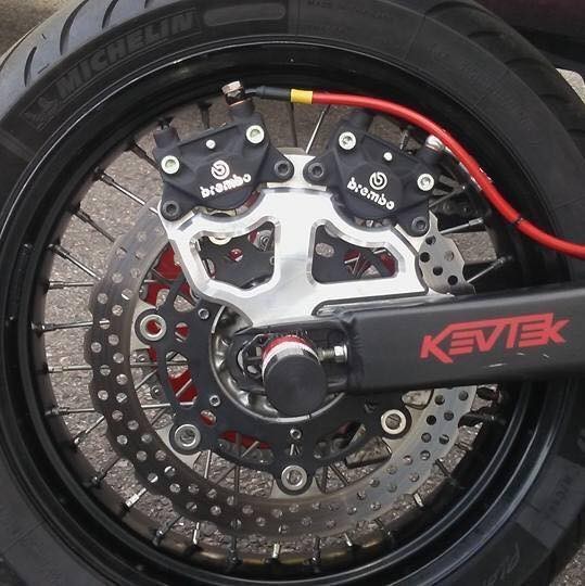 KEVTEK WR250X 用 デュアルキャリパーブラケット / ビッグローターキット