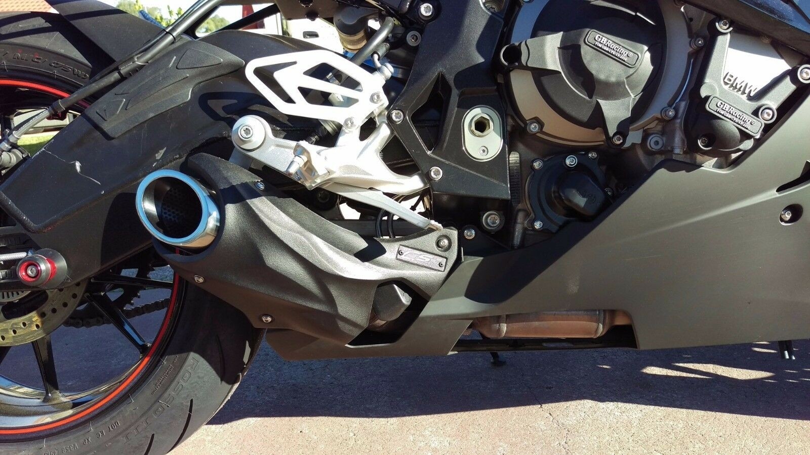 CS Racing アンダーマウント スリップオン マフラー BMW S1000RR 15-16